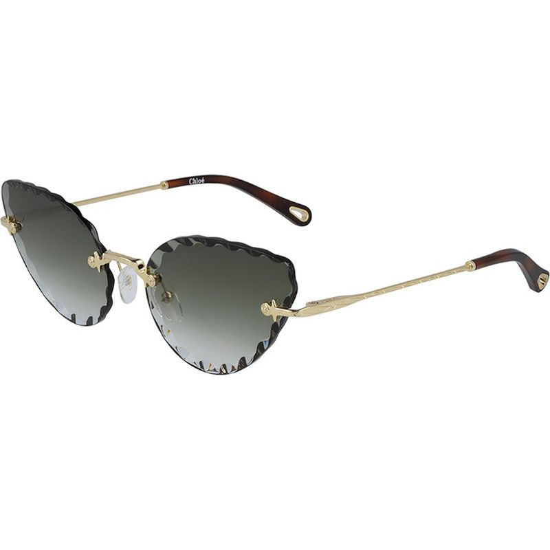 Rosie Cat Eye, Gold/Khaki Gradient Lenses