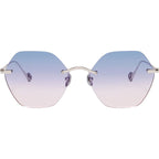 Newport, Silver/Blue Pink Gradient Lenses