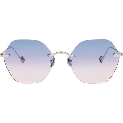 Newport, Silver/Blue Pink Gradient Lenses