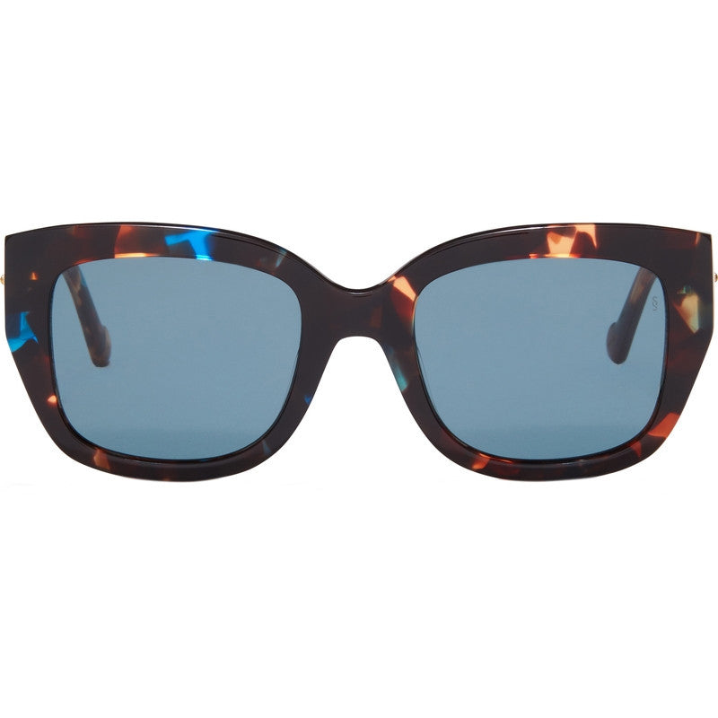 Lottie, Havana with Blue Injection/Dark Blue Lenses