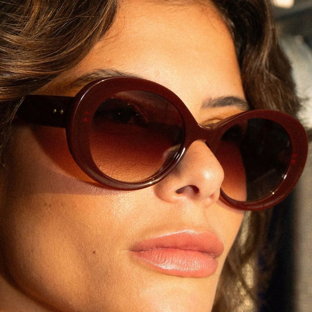 Amelia, Maroon/Brown Gradient Lenses