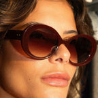 Amelia, Maroon/Brown Gradient Lenses