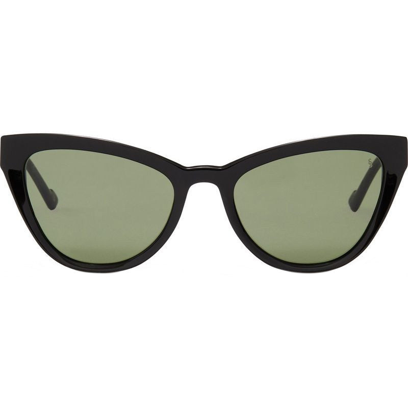 Asteria, Gloss Black/Green Lenses