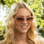 Electra, Dusty Pink/Brown Gradient Lenses