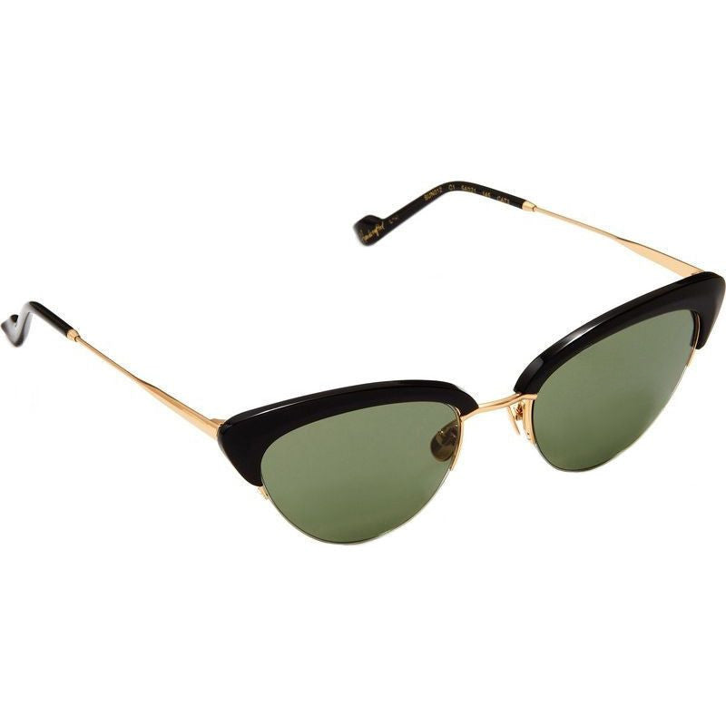 Electra, Gloss Black/Green Lenses