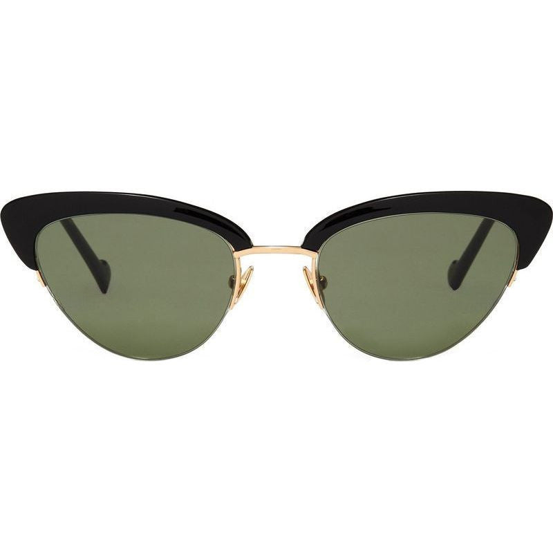 Electra, Gloss Black/Green Lenses