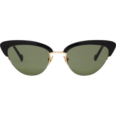 Electra, Gloss Black/Green Lenses