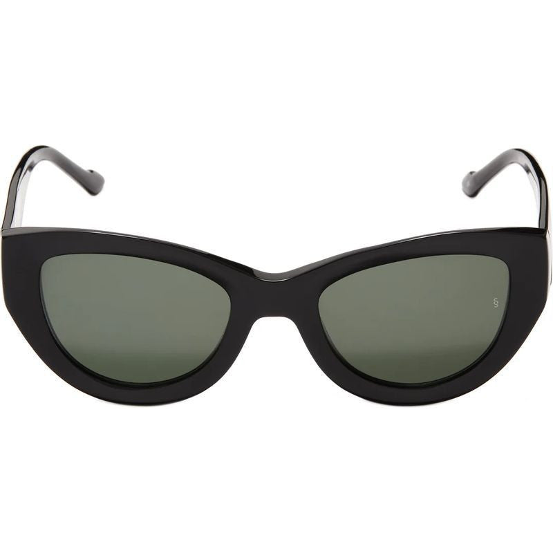 Harper, Black/Green Lenses