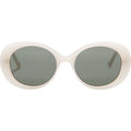 Amelia, Milky White/Green Lenses