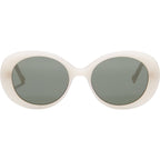 Amelia, Milky White/Green Lenses