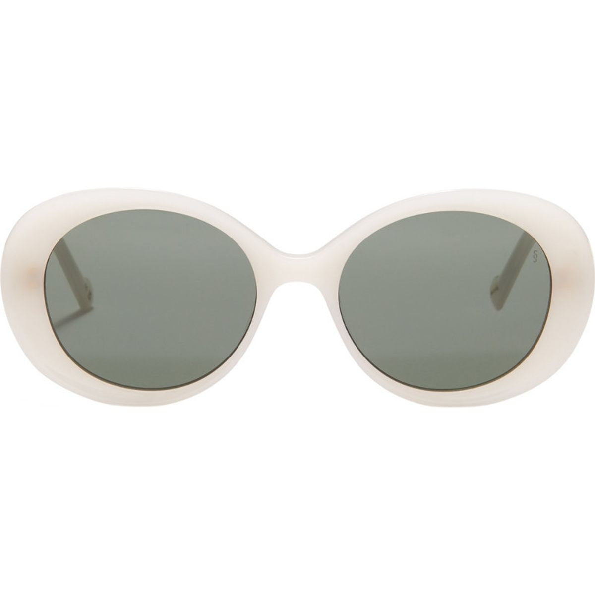 Amelia, Milky White/Green Lenses