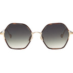 Yanni II, Brown Havana/Green Gradient Lenses