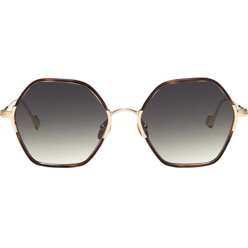 Yanni II, Brown Havana/Green Gradient Lenses