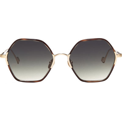 Yanni II, Brown Havana/Green Gradient Lenses