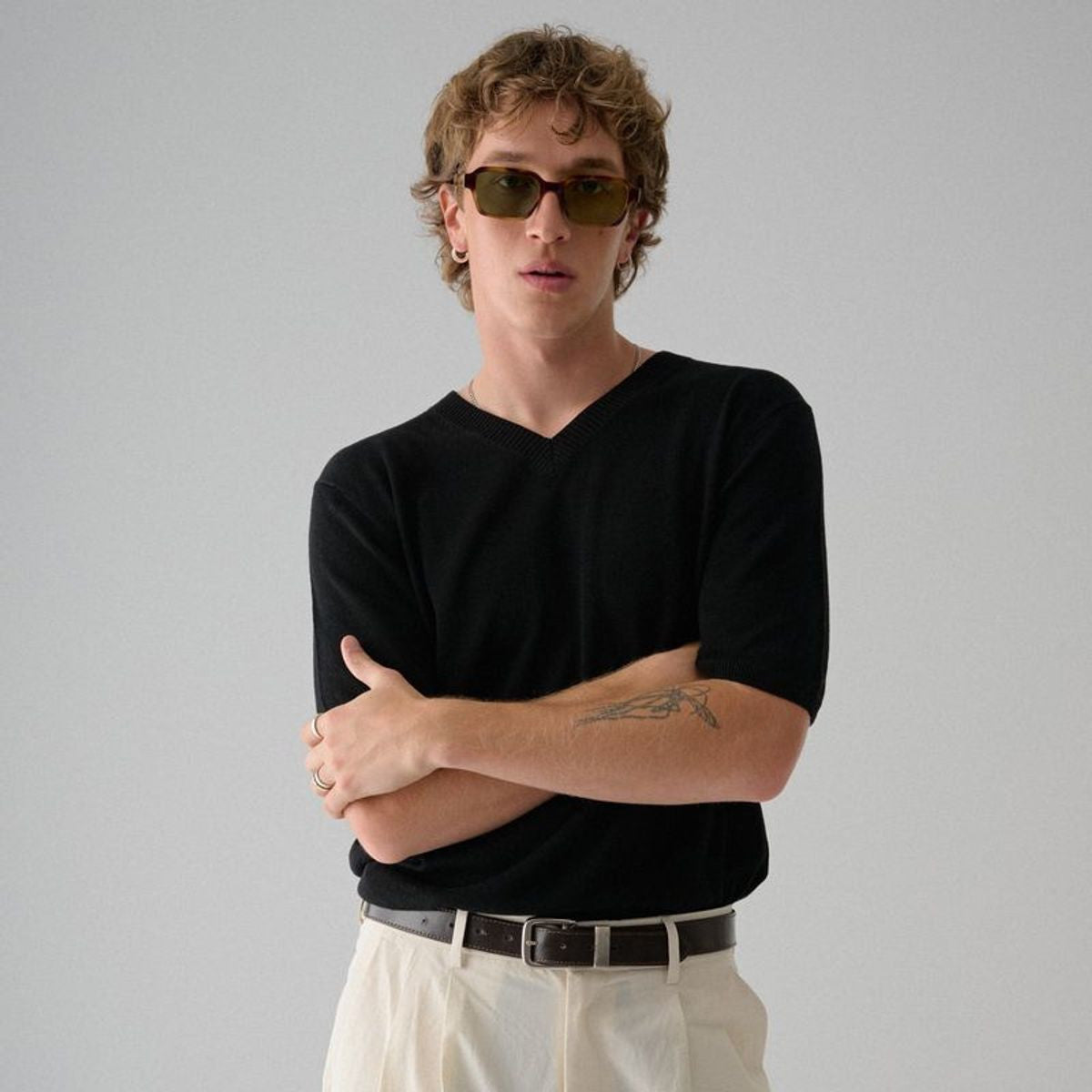 Booth, Maple Tortoiseshell/Lawn Green Lenses