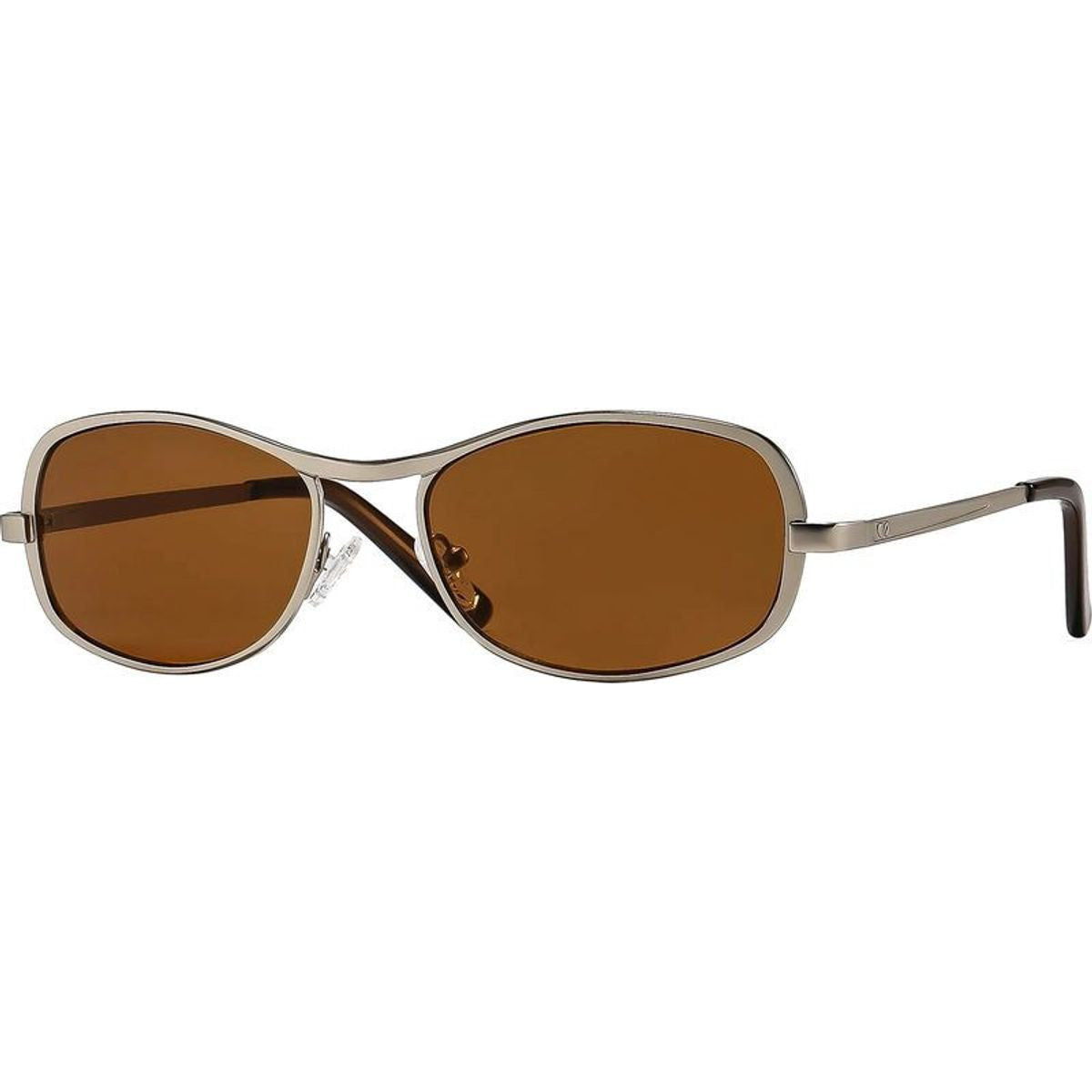 Rush, Matte Silver/Hazelnut Brown Lenses