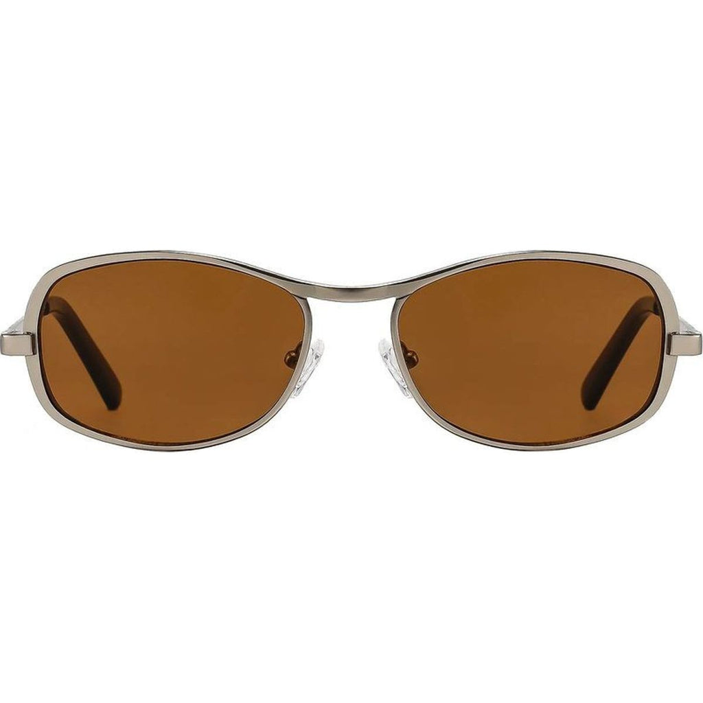 Rush, Matte Silver/Hazelnut Brown Lenses