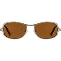 Rush, Matte Silver/Hazelnut Brown Lenses