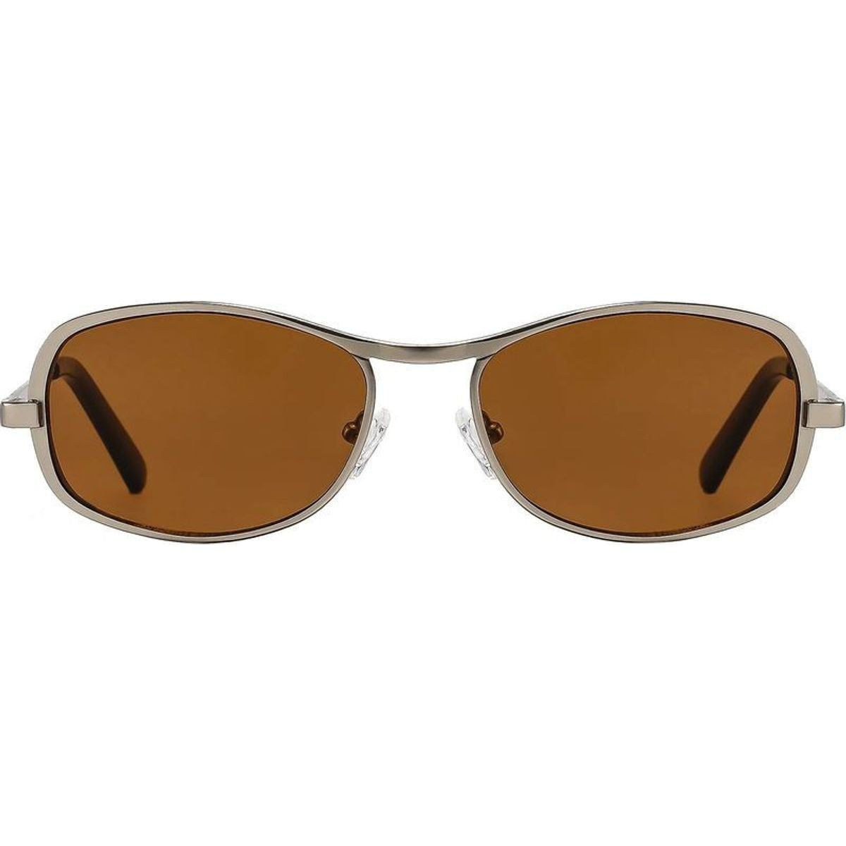 Rush, Matte Silver/Hazelnut Brown Lenses