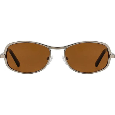 Rush, Matte Silver/Hazelnut Brown Lenses