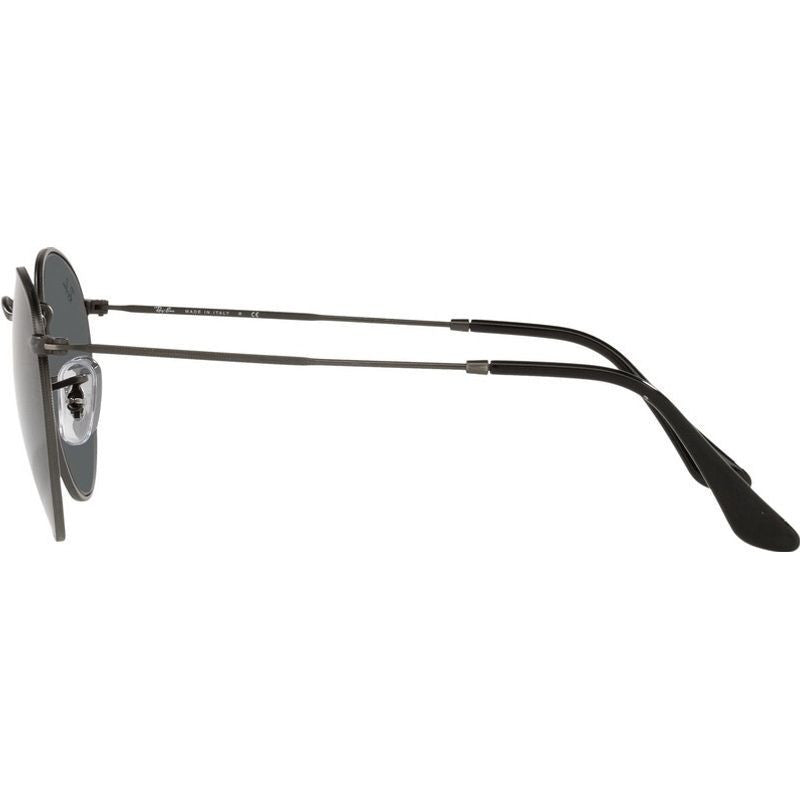 Round Metal RB3447, Antique Gunmetal/Dark Grey Glass Lenses 53 Eye Size