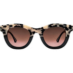 Consistency, Black and Off White Tortoiseshell/Brown Gradient Lenses