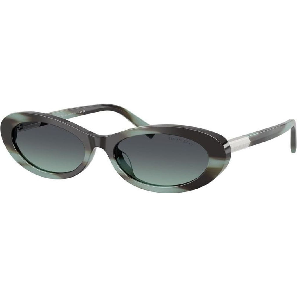 TF4250, Striped Black Tiffany/Dark Grey Azure Gradient Lenses