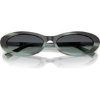 TF4250, Striped Black Tiffany/Dark Grey Azure Gradient Lenses