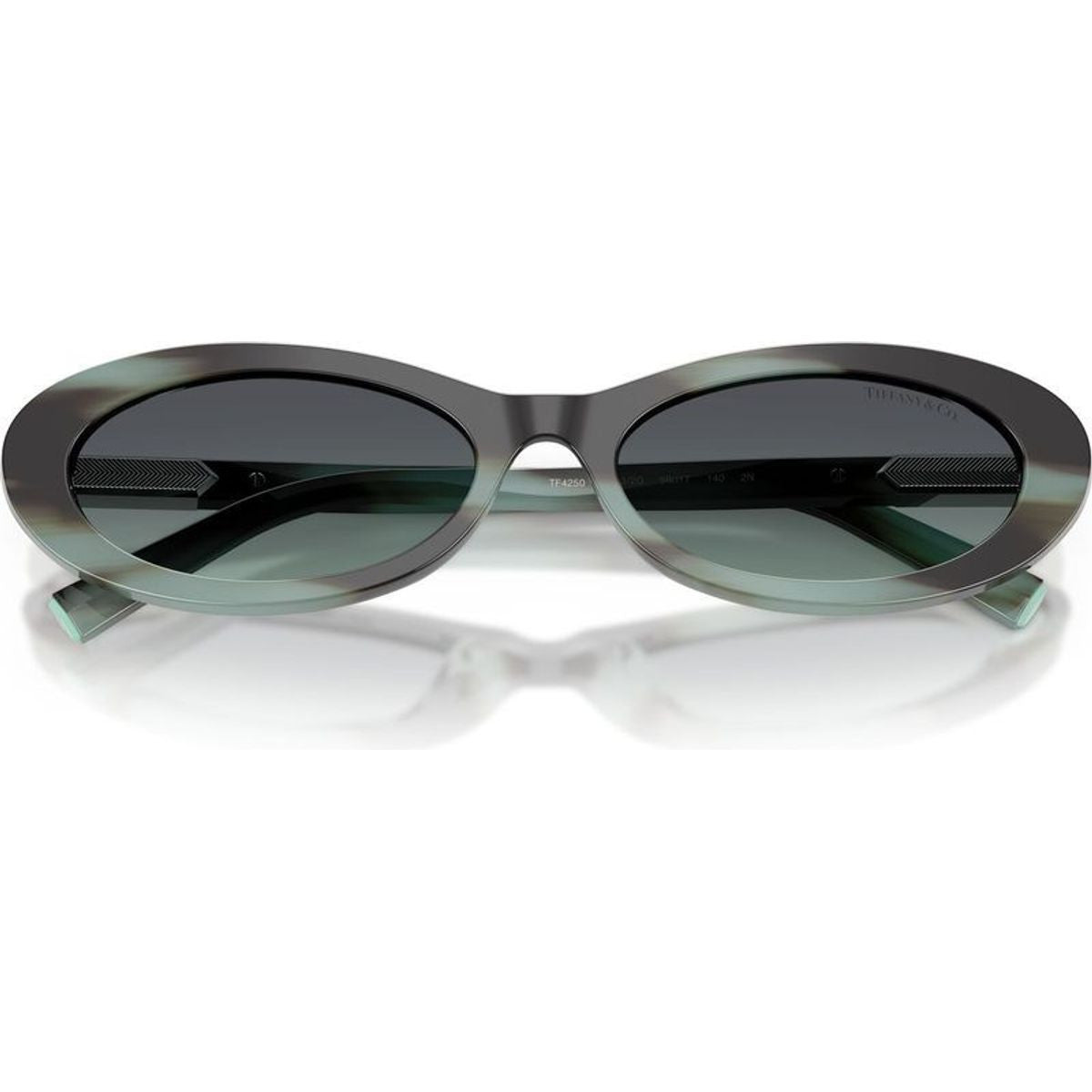TF4250, Striped Black Tiffany/Dark Grey Azure Gradient Lenses