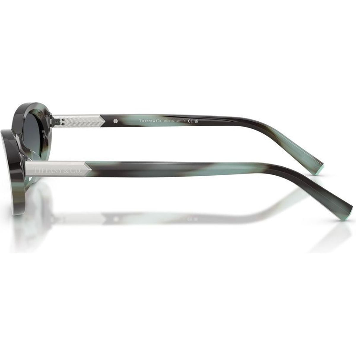 TF4250, Striped Black Tiffany/Dark Grey Azure Gradient Lenses