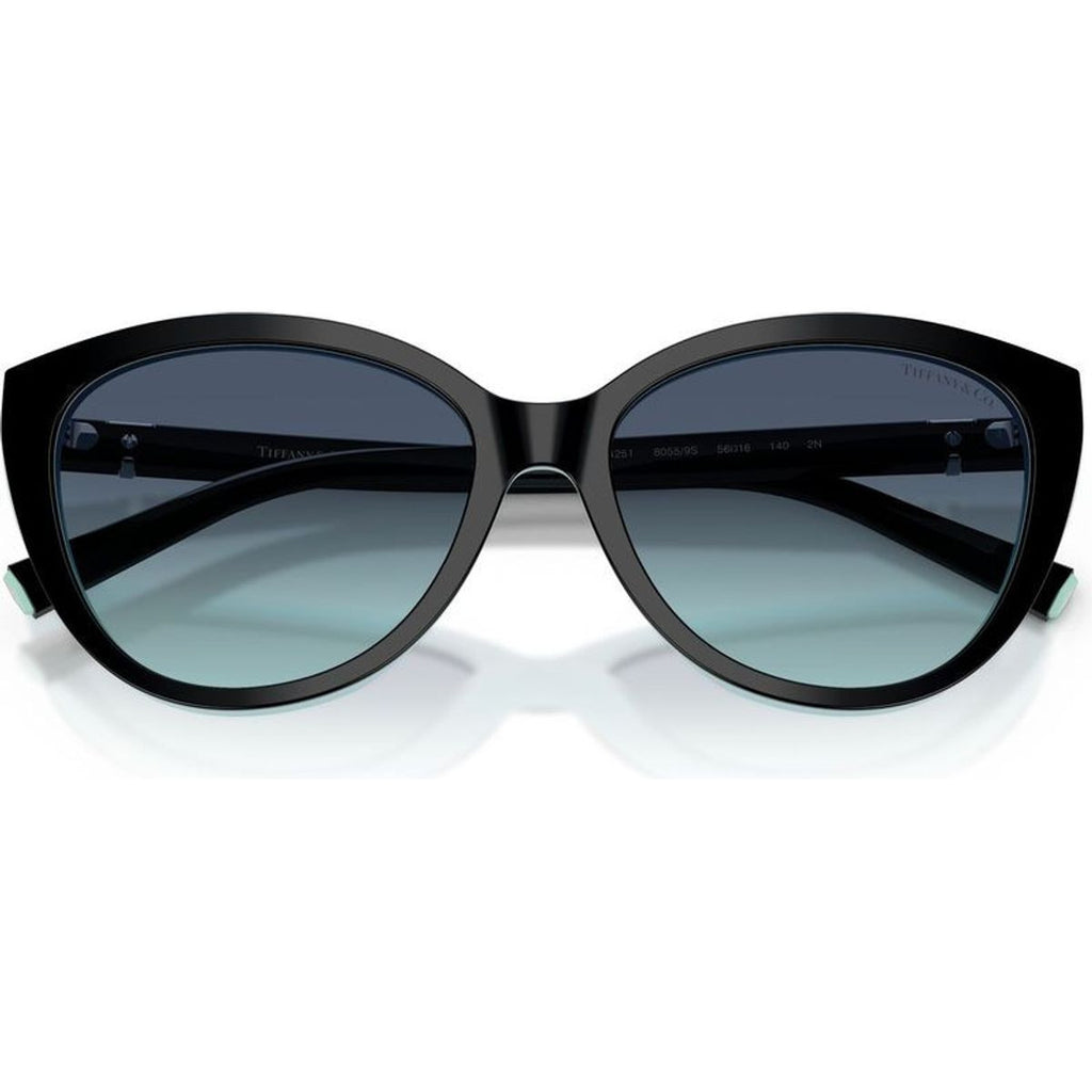 TF4251, Black on Tiffany Blue/Azure Blue Gradient Lenses