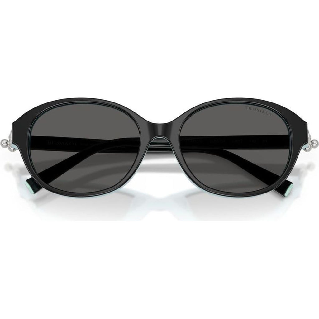 TF4263D, Black on Tiffany Blue/Dark Grey Lenses