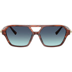TF4264U, Ruby Striped Havana/Blue Gradient Lenses