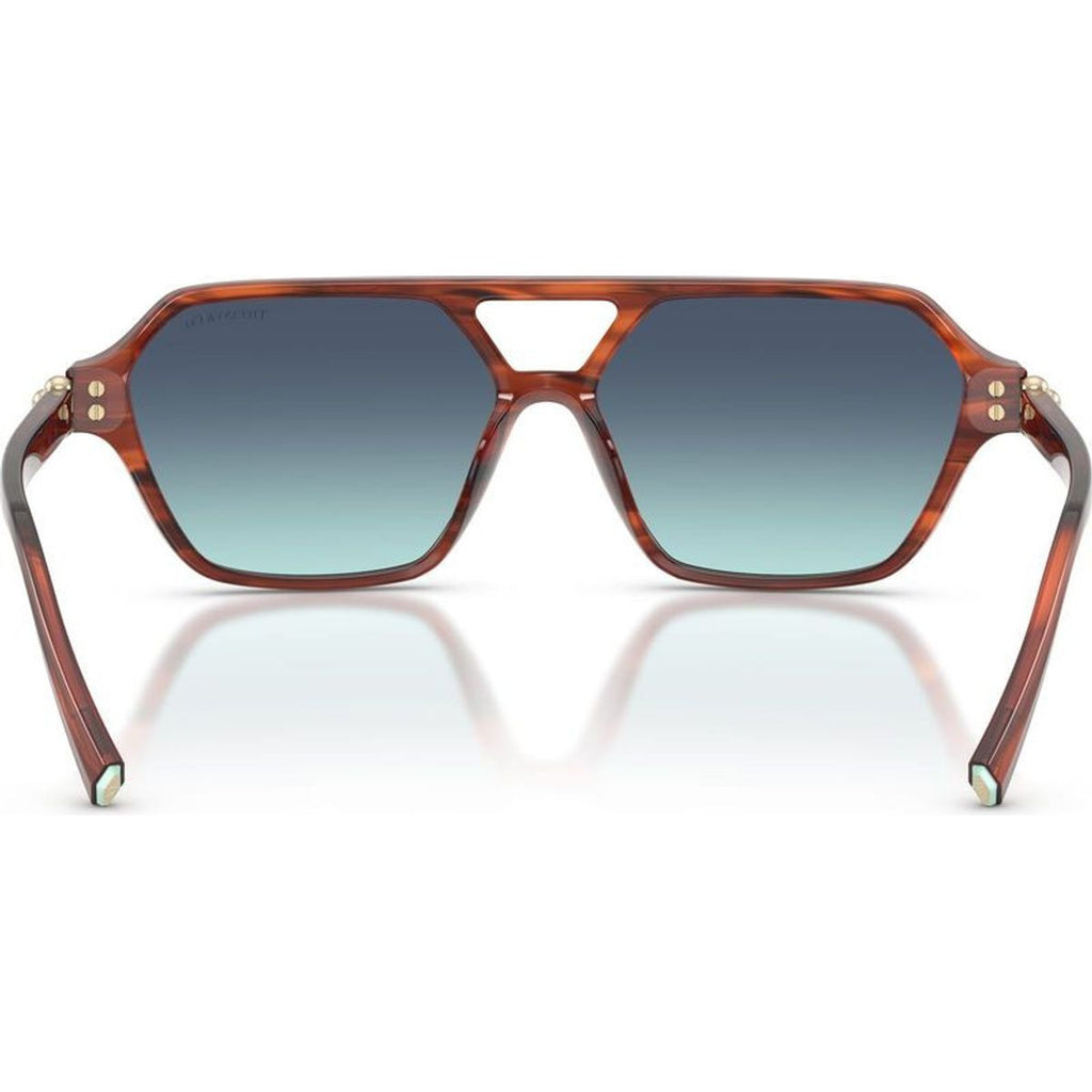 TF4264U, Ruby Striped Havana/Blue Gradient Lenses