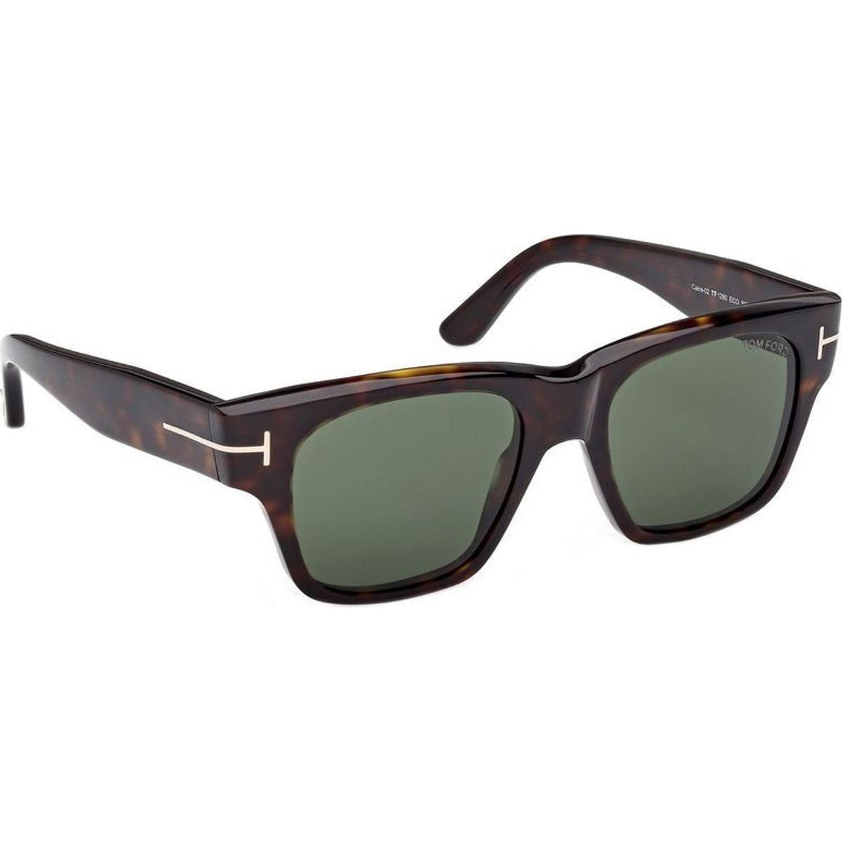 Caine 02 FT1280, Dark Havana/Green Lenses