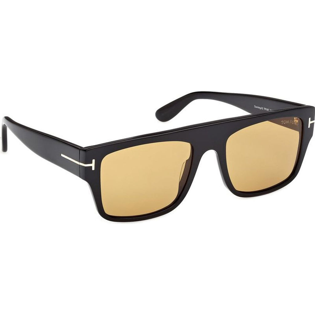 Dunning 02 FT0907, Shiny Black/Light Brown Lenses