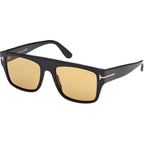 Dunning 02 FT0907, Shiny Black/Light Brown Lenses
