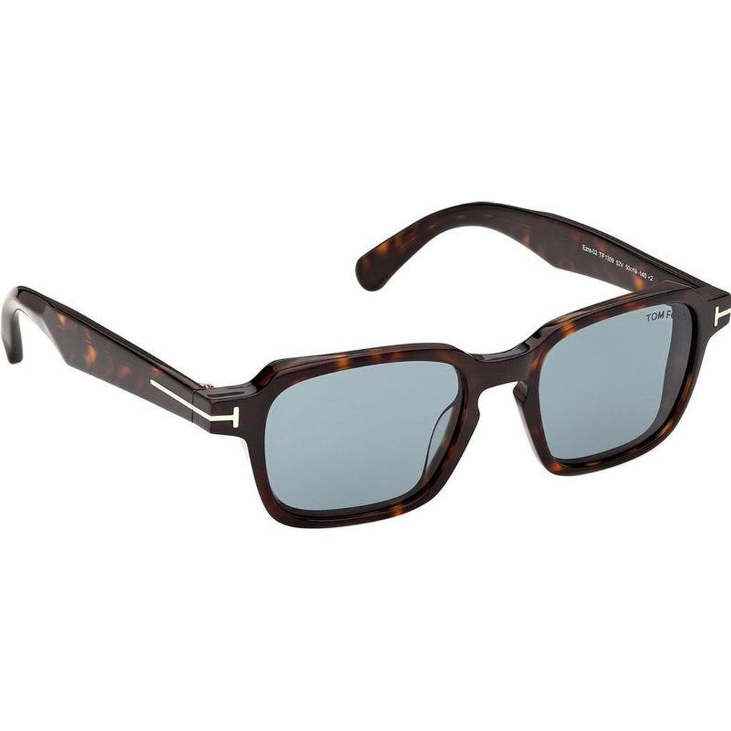 Ezra 02 FT1359, Dark Havana/Blue Glass Lenses