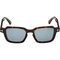 Ezra 02 FT1359, Dark Havana/Blue Glass Lenses
