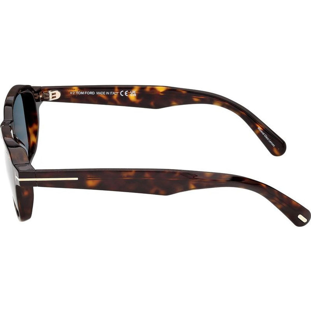 Ezra 02 FT1359, Dark Havana/Blue Glass Lenses