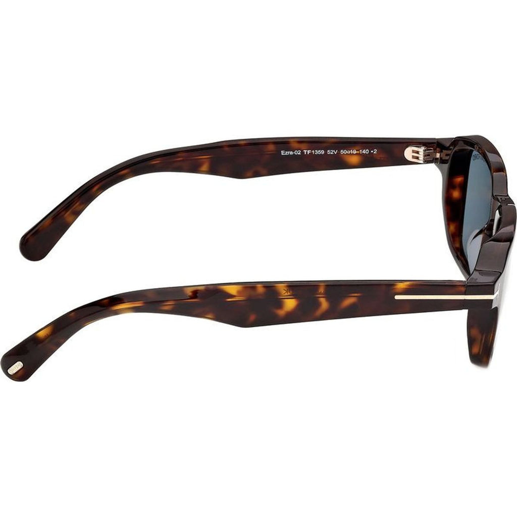 Ezra 02 FT1359, Dark Havana/Blue Glass Lenses