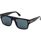 FT0907, Shiny Black/Blue Lenses