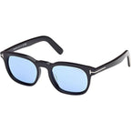 FT1122-D, Shiny Black/Blue Lenses