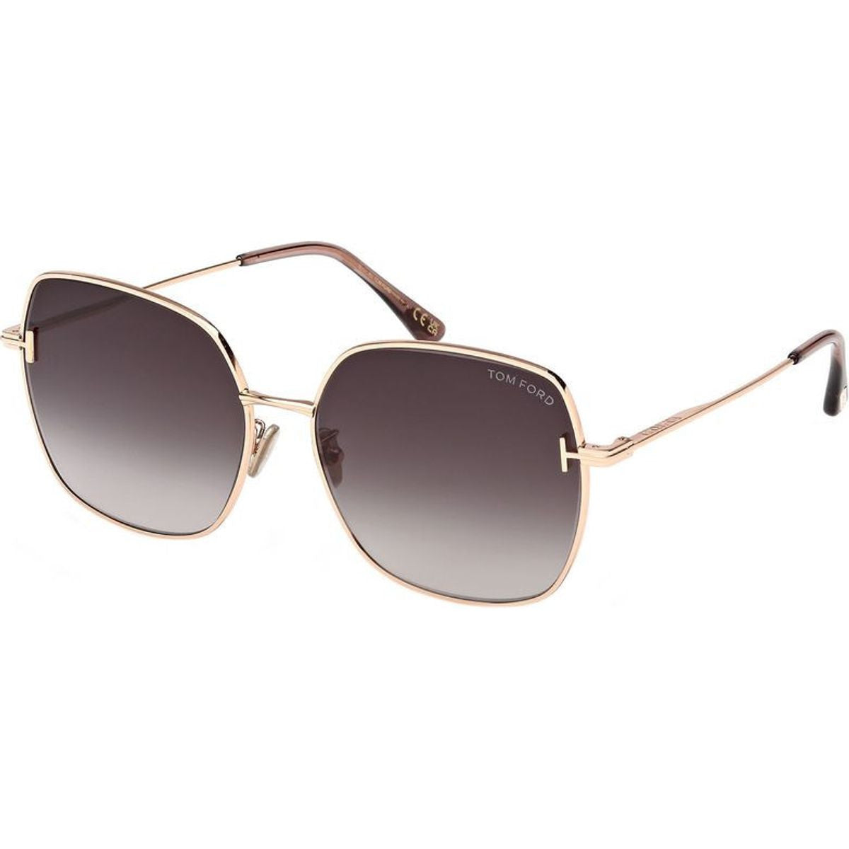 FT1250-K, Shiny Pink Gold/Smoke Gradient Lenses