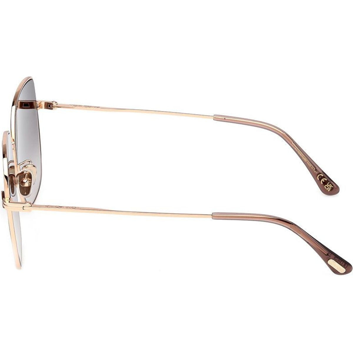 FT1250-K, Shiny Pink Gold/Smoke Gradient Lenses