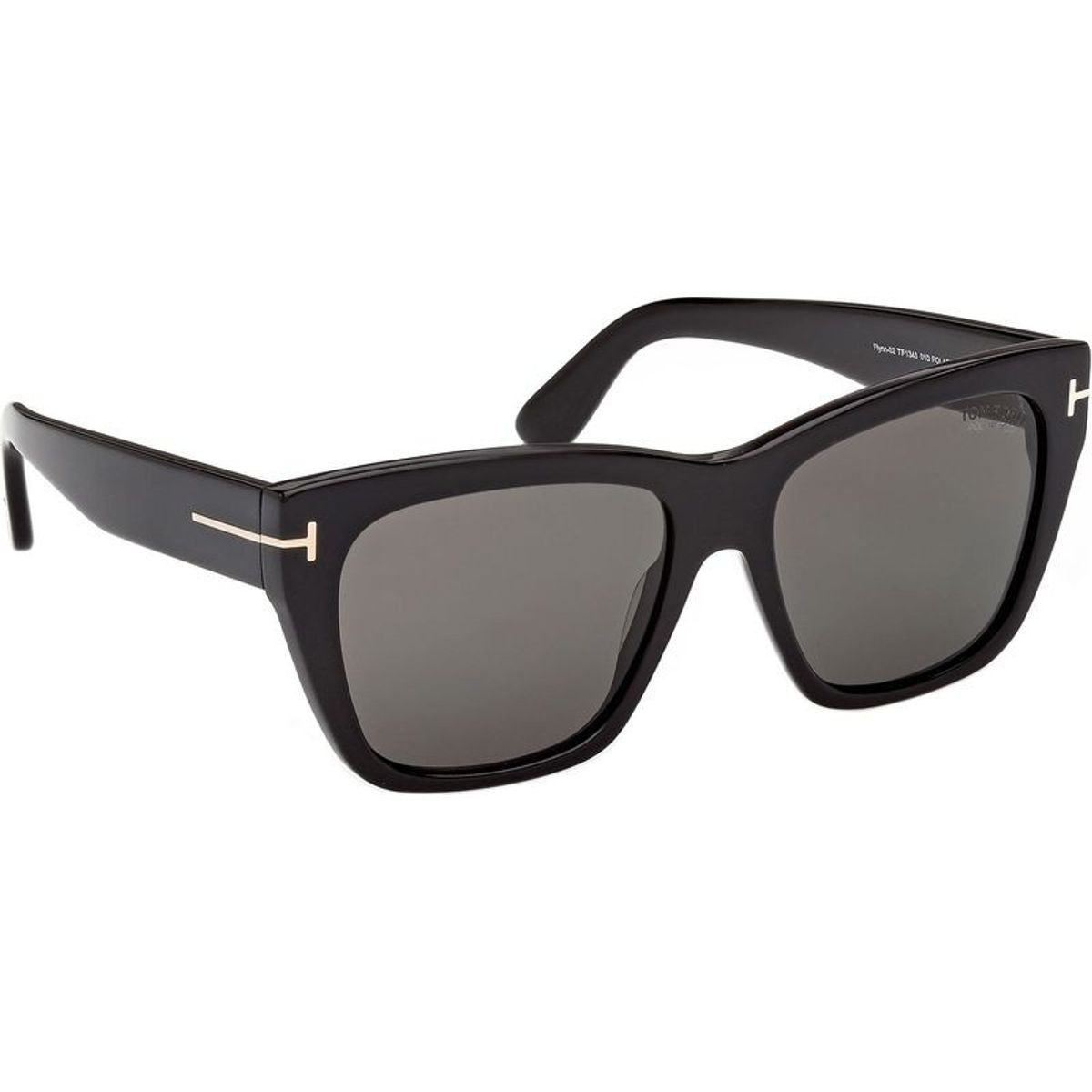 Flynn 02 FT1343, Shiny Black/Smoke Polarised Lenses