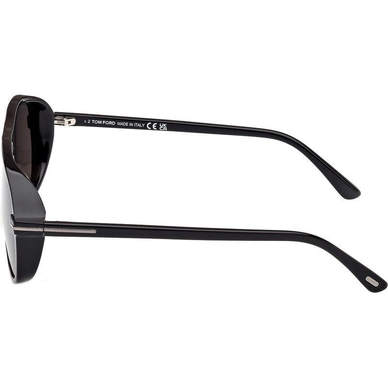 Guillaume FT1208N, Shiny Black/Smoke Lenses