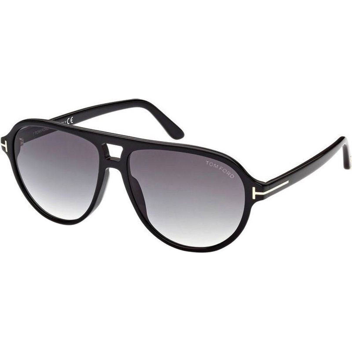 Jeffrey FT0932, Shiny Black/Smoke Gradient Lenses