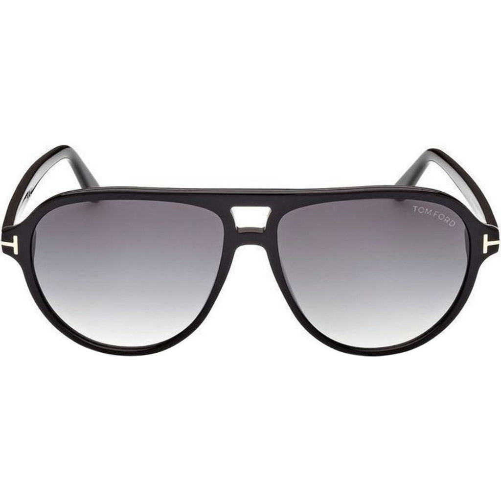 Jeffrey FT0932, Shiny Black/Smoke Gradient Lenses
