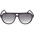 Jeffrey FT0932, Shiny Black/Smoke Gradient Lenses